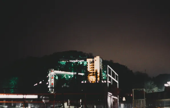 Winter, night, stay, Sochi