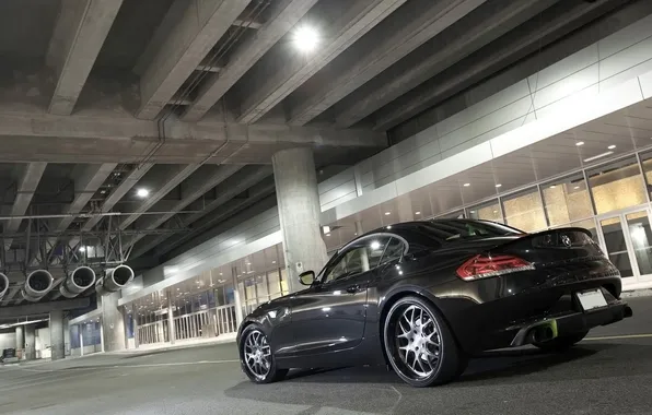 Glass, concrete, Parking