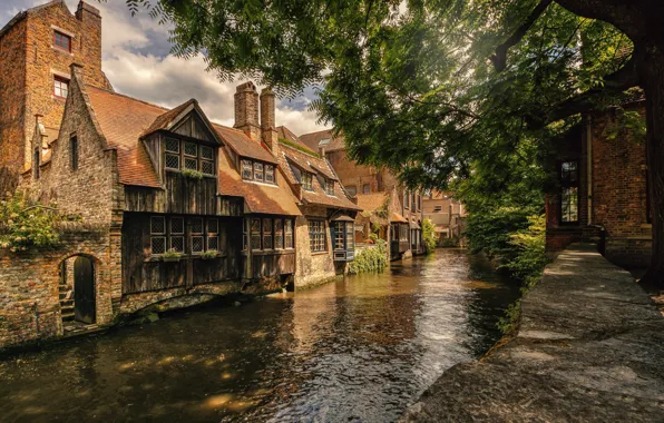 Picture river, Belgium, Bruges