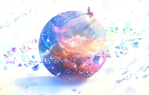Girl, fantasy, sphere