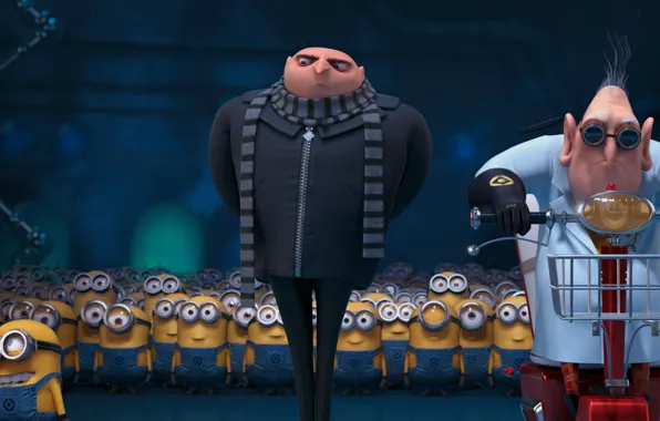 Wallpaper Minions, Minions, Despicable Me 2, Gru, Despicable Me 2, dr  nefario 