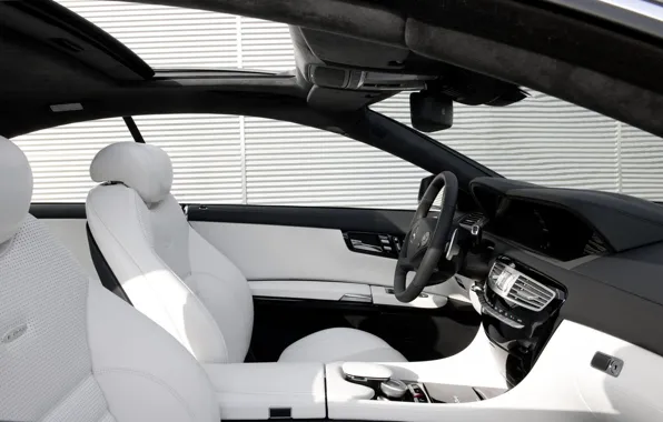 Picture white, Mercedes Benz, salon, AMG