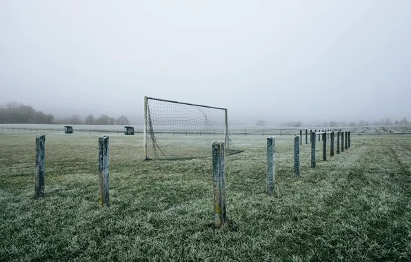 Picture field, football, gate