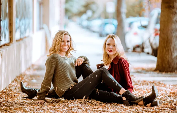 Picture autumn, girl, smile