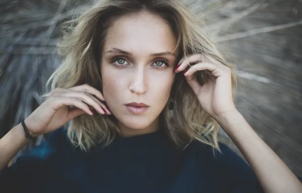 Picture eyes, girl, face, background, hair, hands, actress, blonde
