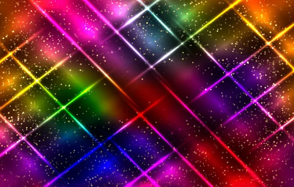 Picture colorful, abstract, background, neon, glittering