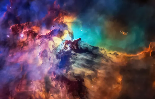 Space, stars, paint, nebula