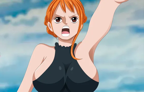 Girl, One Piece, pirate, big, anime, asian, giant, japanese
