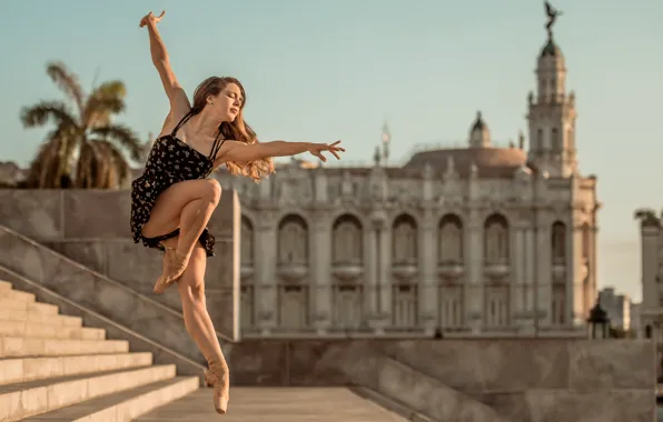 Picture girl, street, dance