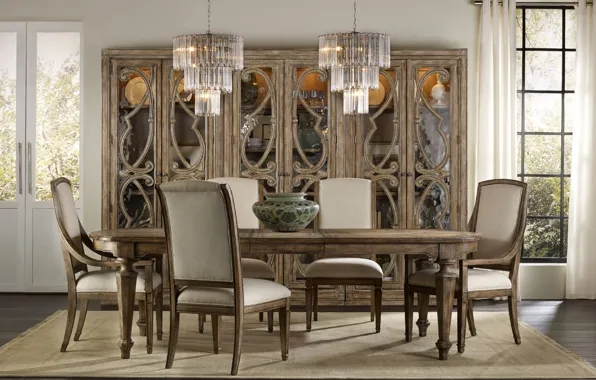 Room, interior, interior, villa, dining room, dining room, rustic style
