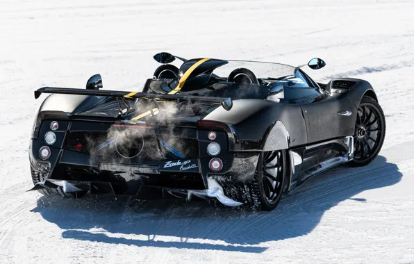 Pagani, Zonda, rear view, Pagani Zonda HP Barchetta