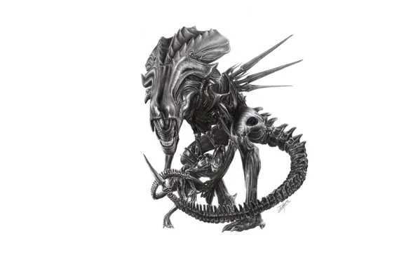 Figure, Stranger, alien, pencil, alien