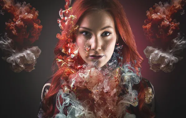 Look, girl, smoke