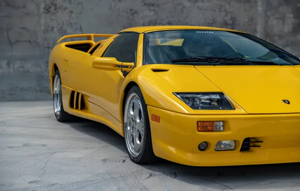 Lamborghini, Lambo, front view, Diablo, Diablo, Lamborghini Diablo VT Roadster