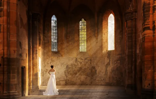 Rays, Church, the bride, solar