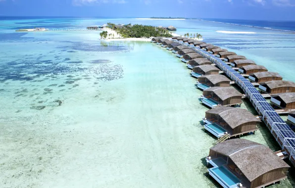 Picture the ocean, island, The Maldives, resort, Maldives, villas, Club Med Finolhu, The Glamorous Life