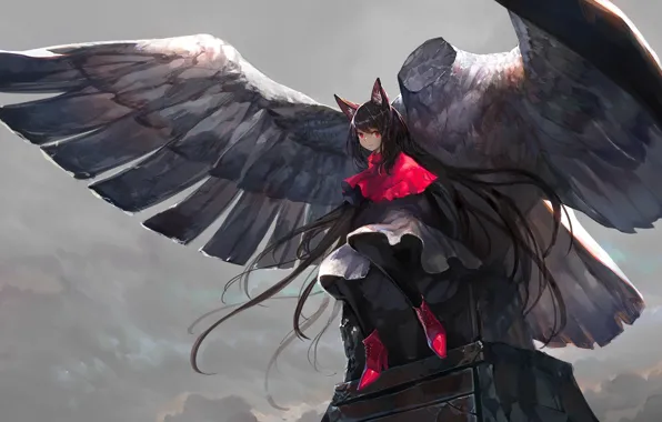 Girl, statue, TouHou, krula, Touhou, Touhou