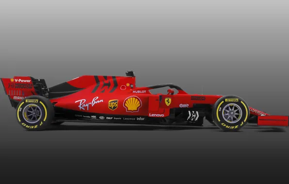 Picture Ferrari, sport, Formula 1, simple background, SF90, Ferrari SF90