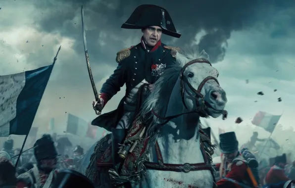 Horse, Napoleon, battle, army, saber, Napoleon, Joaquin Phoenix, Joaquin Phoenix