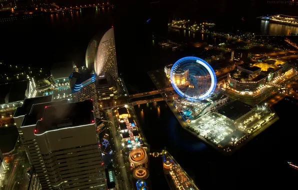 Night, lights, Japan, japan, night