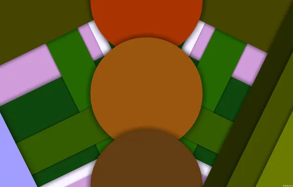 Color, shadows, figure, layers