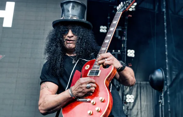 Guitar, hat, glasses, guitarist, rock, rock, musician, hat