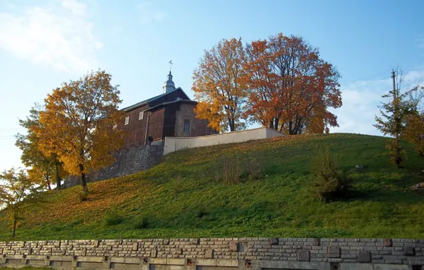 Church, Belarus, Grodno, Neman