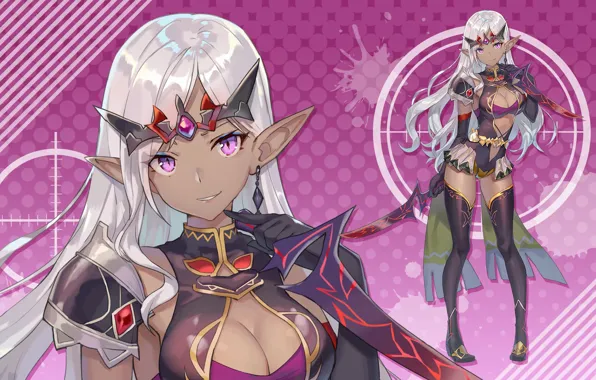 Girl, elf, elf, blade, Bullet Girls Phantasia