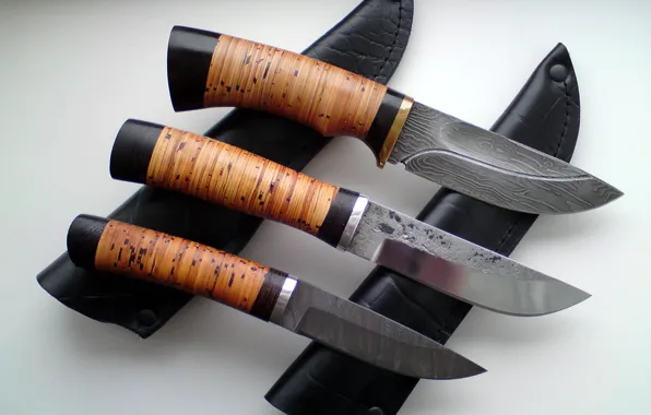 Knives, sheath, edged weapons
