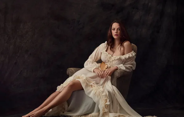 Look, girl, actress, brown hair, Kaya Scodelario, Kaya Scodelario, sitting in the chair