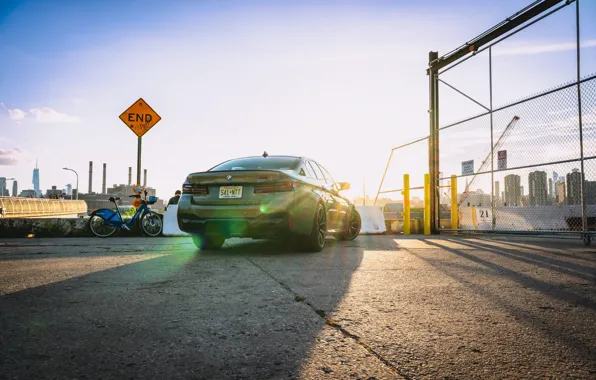 Sunset, Rear view, F90, M5 Competition