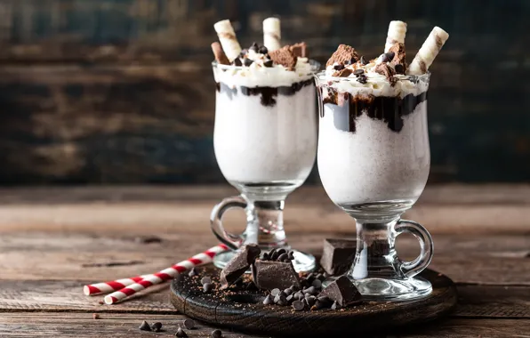 Picture glass, chocolate, cocktail, milk, Evgeny Karandaev