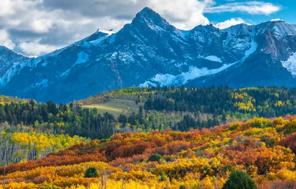 Picture autumn, mountains, panorama, USA