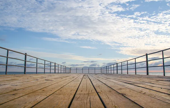 The sky, clouds, macro, perspective, Board