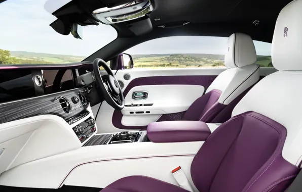 Picture Rolls-Royce, Spectre, car interior, Rolls-Royce Spectre