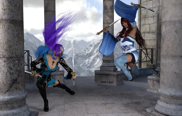 Girls, battle, the battle
