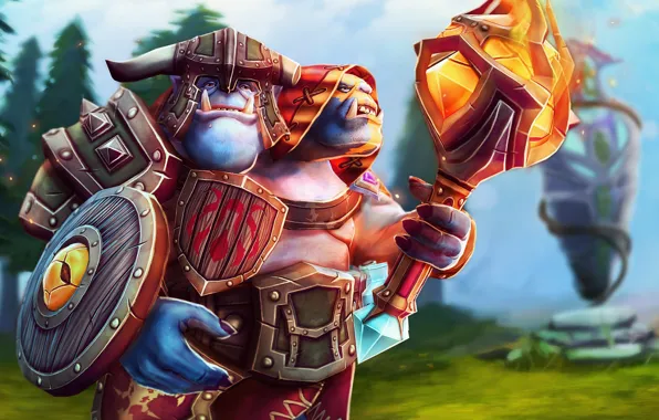 Magic, armor, shield, dota, Ogre, Mace, the sorcerer, DotA