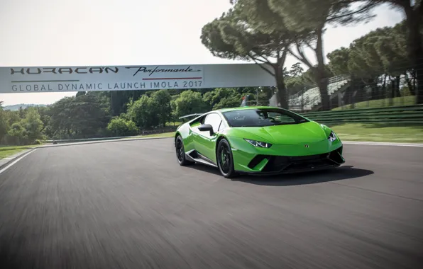 Picture Lamborghini, speed, Huracan, Huracan Performante, Lamborghini Huracan Performance, grren