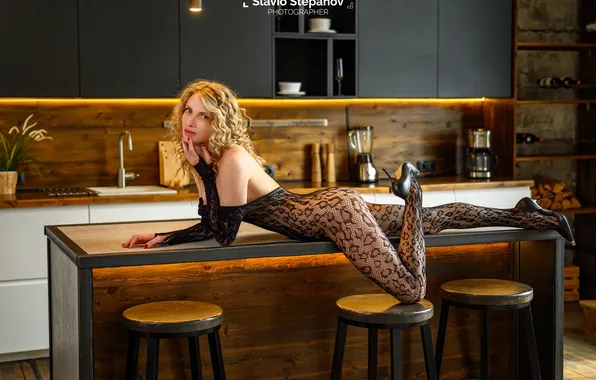 Ass, ass, look, girl, pose, figure, blonde, legs