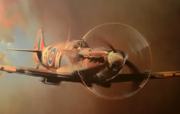 Picture fighter, British, Spitfire, single-engine