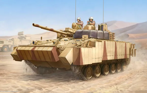 Army, technique, UAE, Soviet, infantry fighting vehicle, The BMP-3