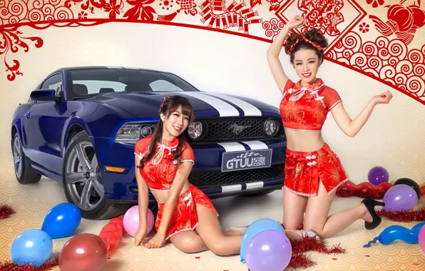 Machine, auto, girls, China, China, Asian girls, asian model