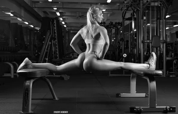 Ass, sexy, pose, sport, model, panties, figure, hairstyle