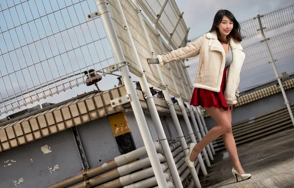 Pose, smile, model, brunette, Asian, beauty, cutie, model