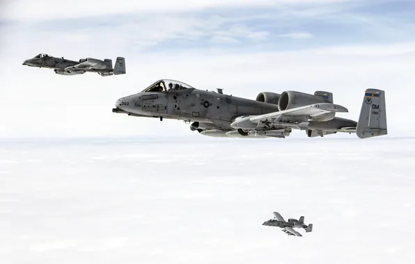 The sky, flight, cabin, attack, Thunderbolt II, The thunderbolt II, A-10C