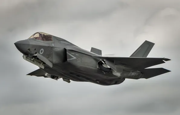 Aviation, flies, F-35B Lightning II, combat aircraft