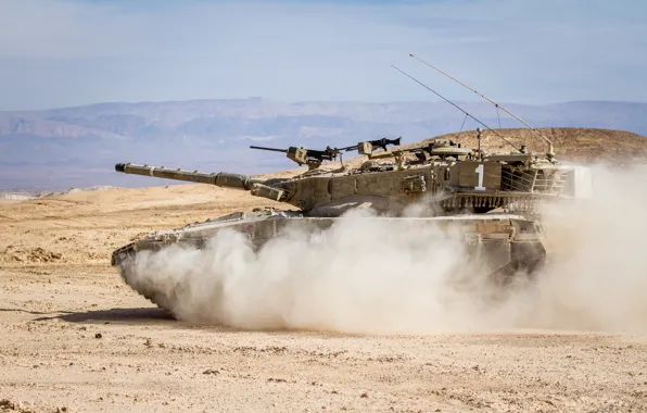 Picture sand, desert, tank, combat, main, Merkava, Israel, "Merkava"