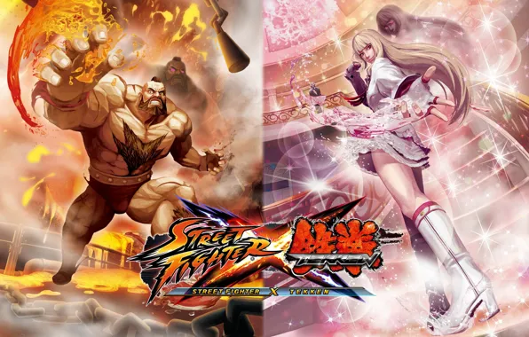 Street Fighter X Tekken, Street Fighter, tekken, Zangief, Emilie "Lili" de Rochefort