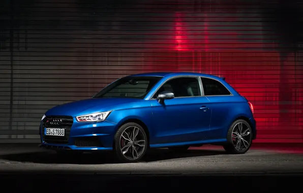 Audi, blue, blue