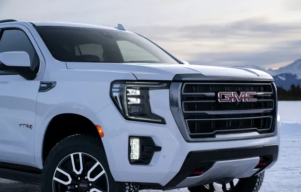 The front part, GMC, SUV, Yukon, AT4, 2020, 2021